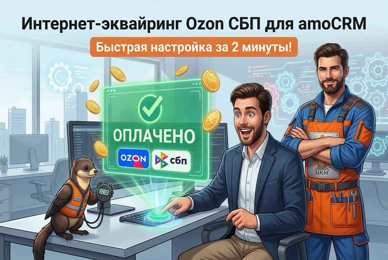 интернет-эквайринг Ozon СБП для amoCRM